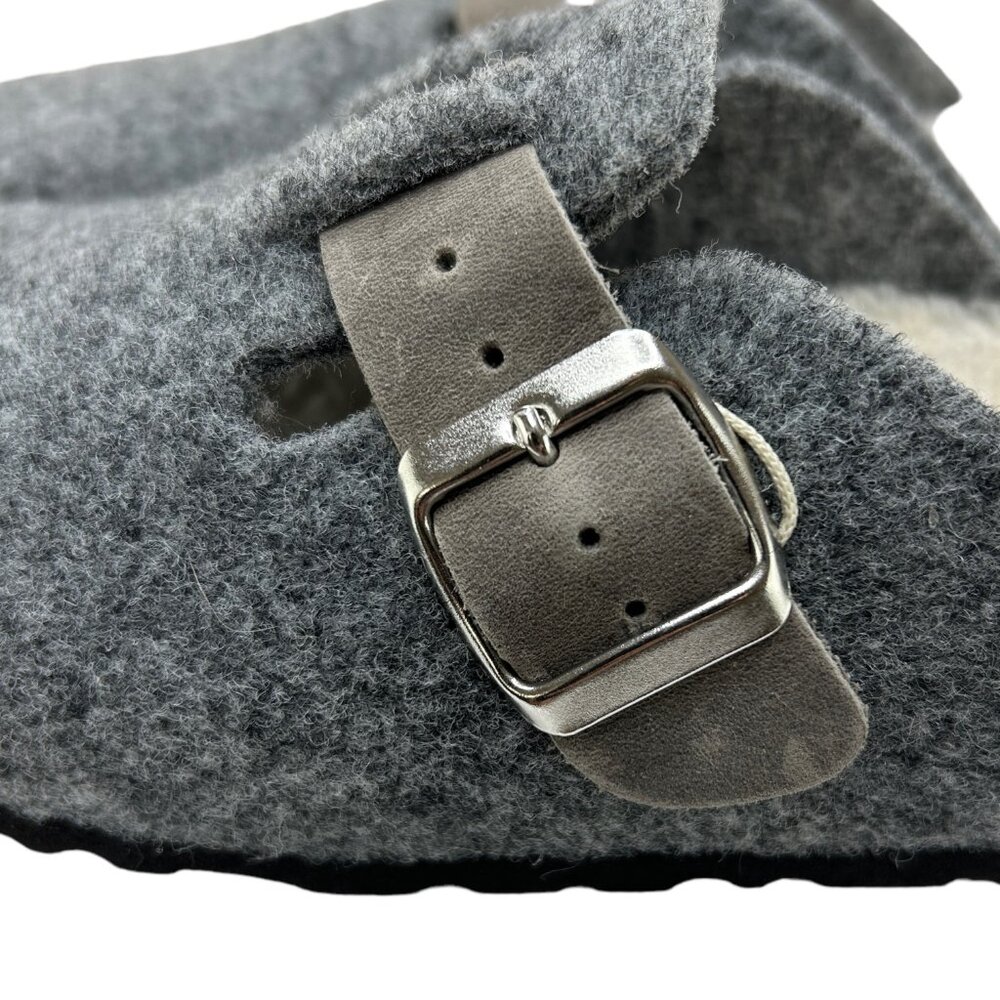 Bio-Gold Felt Slip-On Faux Fur Mules‎ Clogs Slipper Shoes NWT (11) - Picture 9 of 16